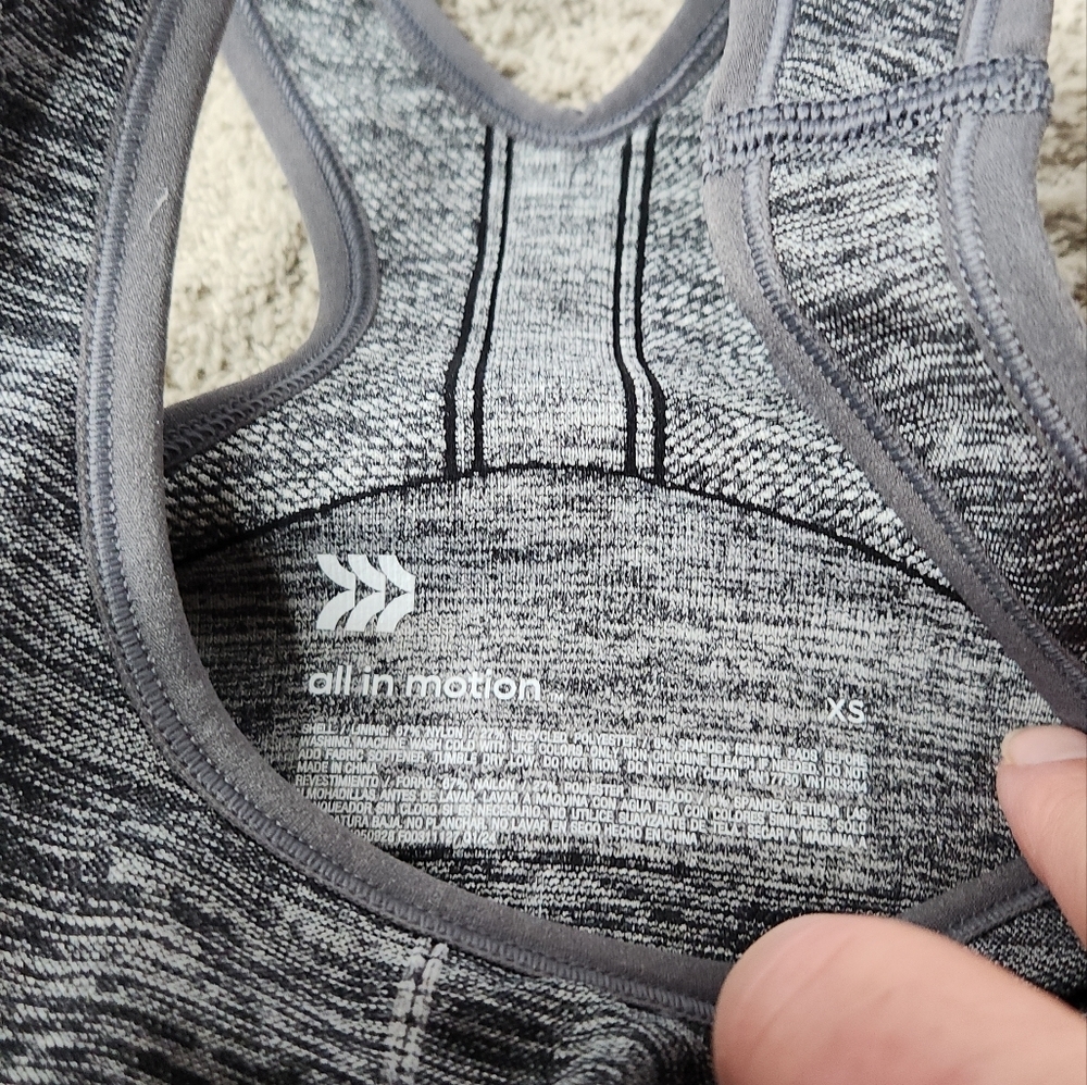 Women's Seamless Medium Support Racerback Midline Sports Bra - All In Motion XS - Picture 6 of 8